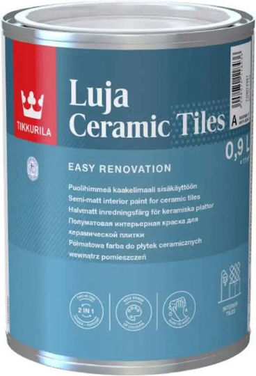 Tikkurila Luja Ceramic Tiles Paint 0.9 L Base A