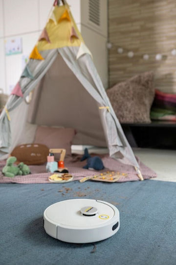Karcher RVC 3 Comfort Robot Vacuum Cleaner with Laser Mapping and 15000Pa Suction Power White