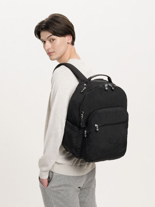 Kipling Seoul Τσάντα Πλάτης για Laptop 15" σε Μαύρο χρώμα