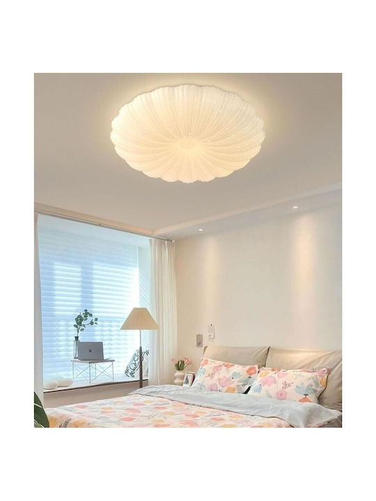Plafonieră LED Margareta 35 Cm 32w 3000k 4000k 6000k Alb Metal Acril