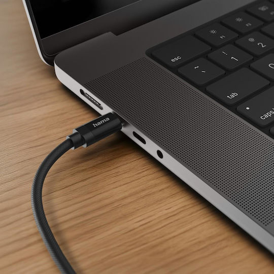 Cable Hama Usb-c M To Usb-c M 1.5m 100w Black