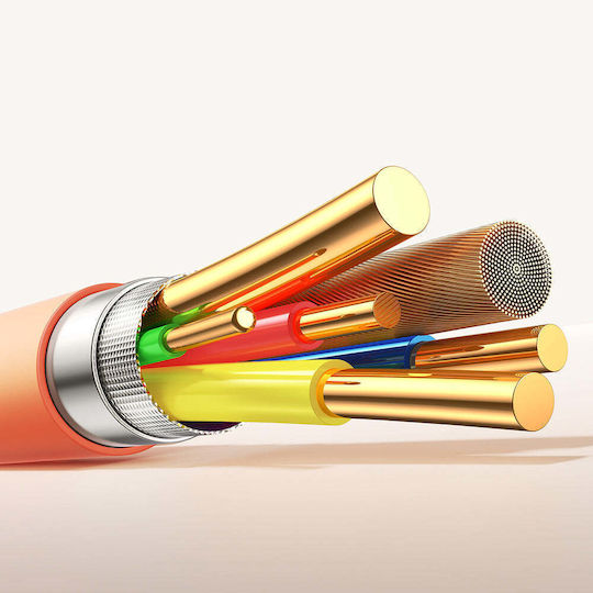Joyroom S-A59 Vibrant USB 2.0 Cable USB-C Male - USB-A Orange 1.2m