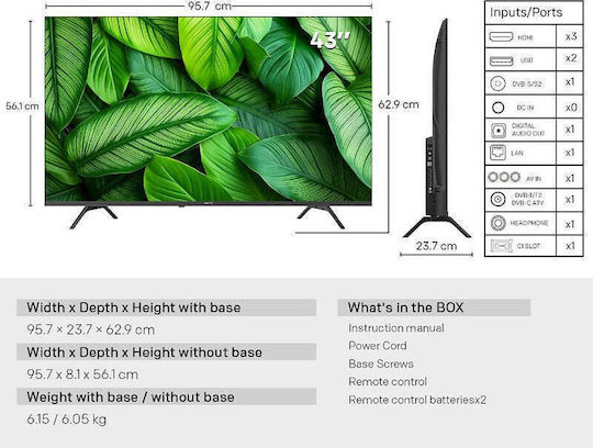 Metz Smart Televizor 43" 4K UHD LED 43MUF7000Z HDR (2025)