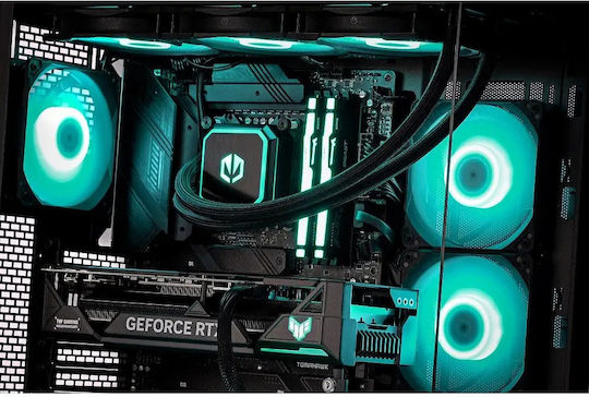 Actina Гейминг Настолен Компютър Ryzen 7-7800X3D 32GB DDR5 1TB SSD Radeon RX 9070 XT W11 Home