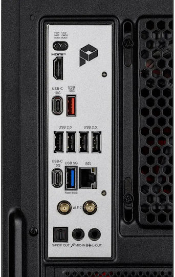 Actina Гейминг Настолен компютър (Ryzen 9-7900/32GB DDR5/1.0TB SSD/GeForce RTX 5070/Без операционна система)