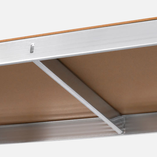 Metallregal Lager 150x70x30 Silber
