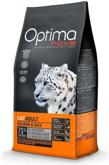 Optimanova Optimanova Trockenfutter für Katzen mit Lachs und Reis 8kg