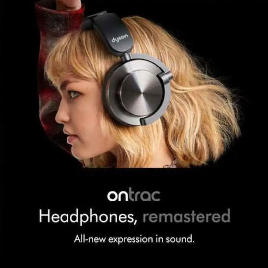 Dyson Ontrac Cnc Безжични / Жични On Ear Слушалки с 55 часа Работа и Бързо Зареждане Черни
