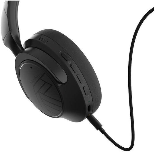 PowerLocus Moonfly Hybrid Kabellose Bluetooth Über Ohr Kopfhörer Schwarz