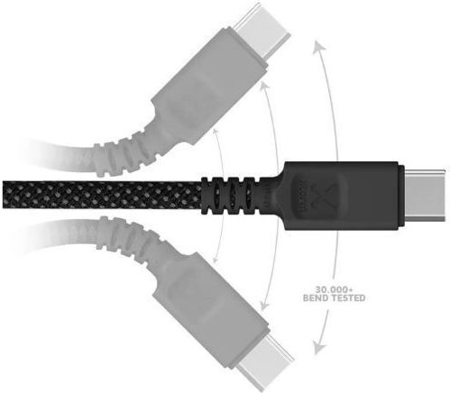 Xtorm Magnetic USB 2.0 Cable USB-C male - USB-C 100W PD Μαύρο 1m CMT011