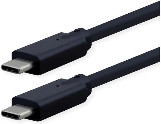 Roline USB 3.2 Video Cable USB-C male - USB-C PD Μαύρο 1m 11.02.9071-10
