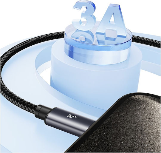 Usams USB 2.0 Cable USB-C male - USB-A 18W Black 1m (SJ767USB01)