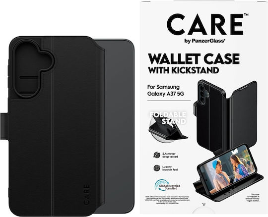 PanzerGlass Leder Brieftasche Schwarz (Galaxy A37)