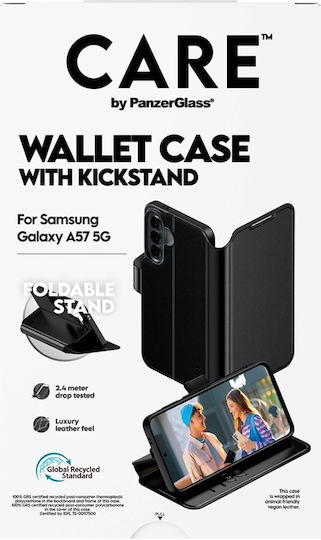 PanzerGlass Leder Brieftasche Schwarz (Galaxy A57)