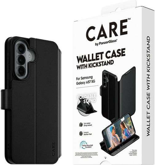 PanzerGlass Leder Brieftasche Schwarz (Galaxy A57)