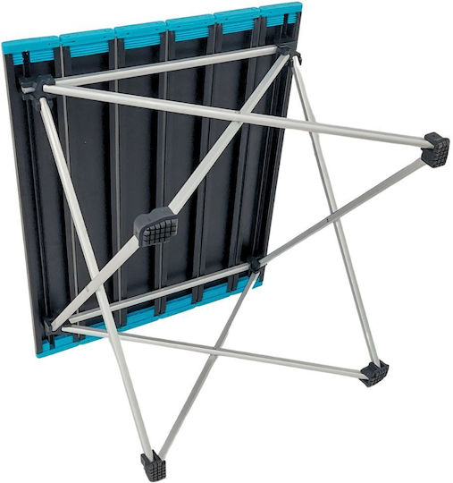 Folding Aluminum Camping Table Folding 41x34x29cm Blue