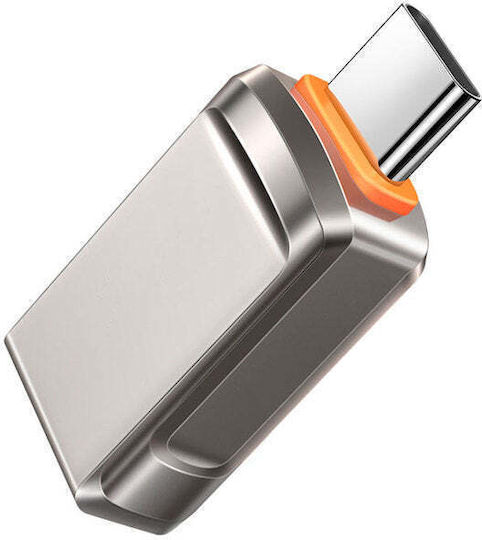 Xmart Конвертор USB-C мъжки към женски сив 1 брой