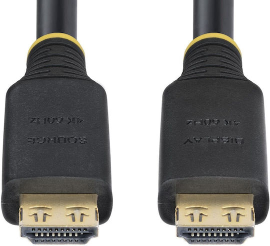 StarTech Active HDMI 2.0 Premium High Speed 4K 60Hz HDR Cable HDMI male - HDMI male 15m Μαύρο