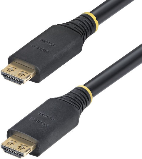 StarTech Active HDMI 2.0 Premium High Speed 4K 60Hz HDR Cable HDMI male - HDMI male 15m Μαύρο
