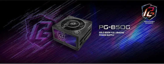 ASRock Phantom Gaming PG-850G 850W Black Computer Power Supply Full Modular 80 Plus Gold