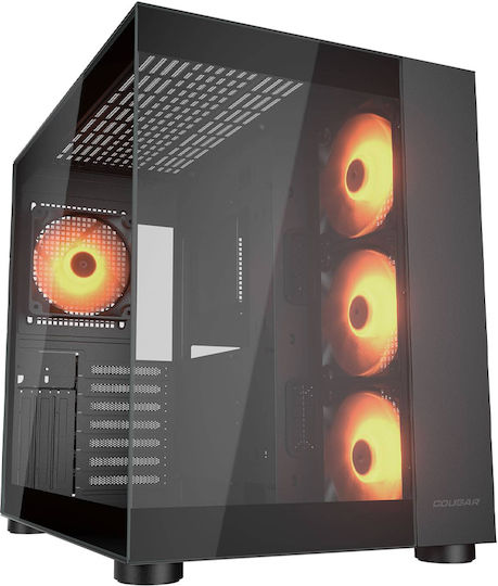 Cougar FV150 MINI Gaming Mini Tower Computer Case with Side Window Black