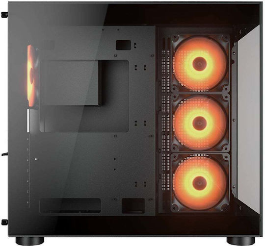 Cougar FV150 MINI Gaming Mini Tower Computer Case with Side Window Black