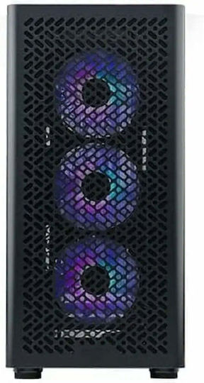 CoolerMaster Elite 502 Gaming Midi Tower Κουτί Υπολογιστή με Πλαϊνό Παράθυρο Μαύρο