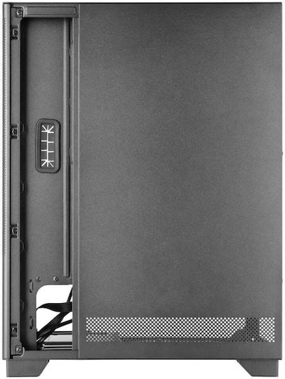 Tacens 2SAGITTA20 Gaming Midi-Turm Computergehäuse mit Seitenfenster Schwarz