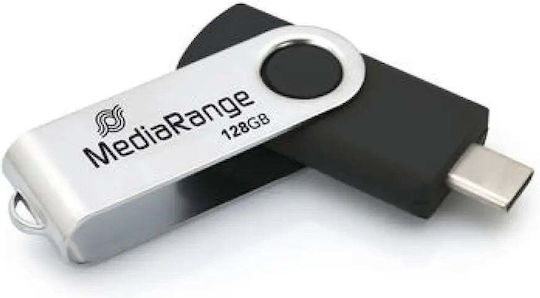 MediaRange 128GB USB 3.2 Stick Ασημί