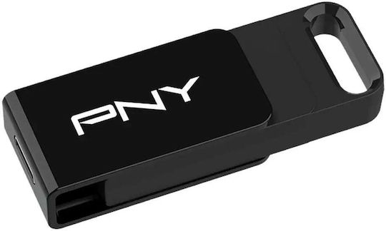 PNY 64GB USB 3.2 Stick με σύνδεση USB-C Μαύρο