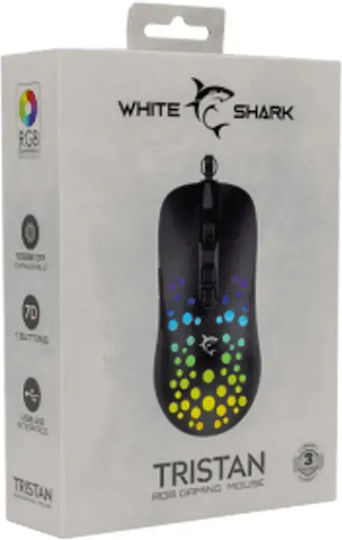 White Shark Tristan RGB Gaming Mouse 12000 DPI Black