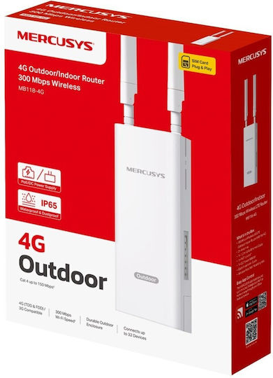 Mercusys MB118-4G Ασύρματο Router Wi‑Fi 4