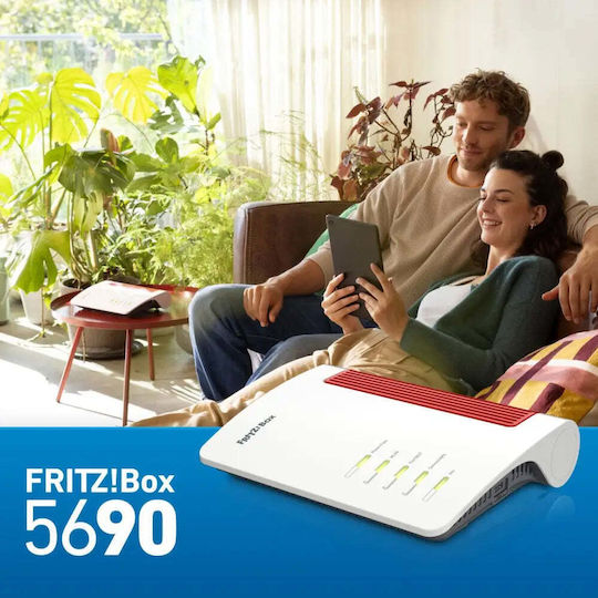 AVM FRITZ!Box 5690 Fiber GPON (International Version) Ασύρματο VDSL2 Modem Router Wi‑Fi 7 με 4 Θύρες