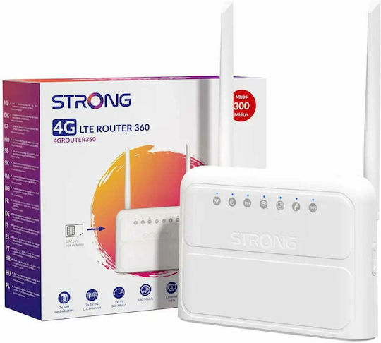 Strong 4GROUTER360 Безжичен 4G Рутер с 4 Порта