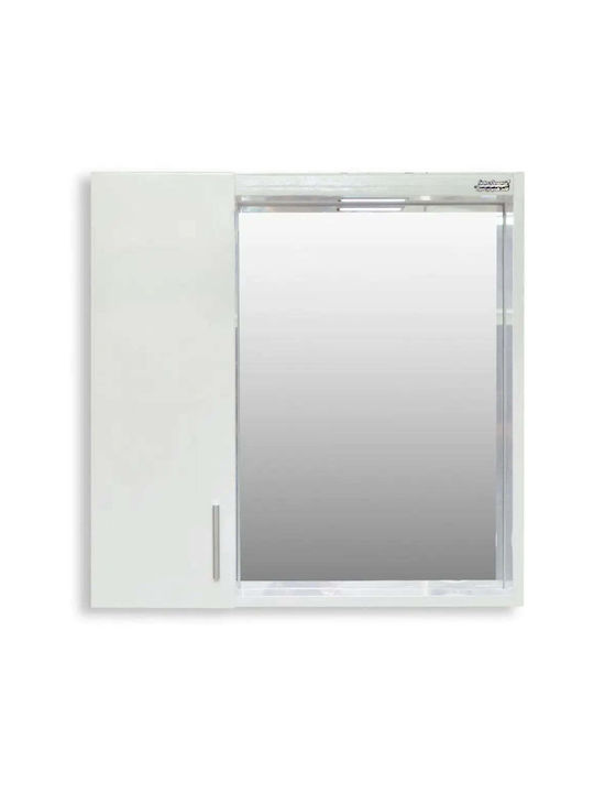 Inter Ceramic Badezimmerspiegel LED mit Schrank 38,5x55,4cm