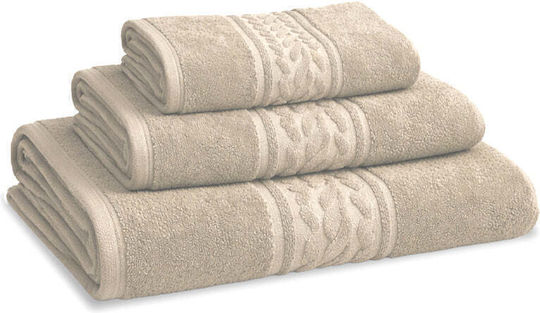 Aglika Hotelhandtuch Badezimmer 140x70cm Beige