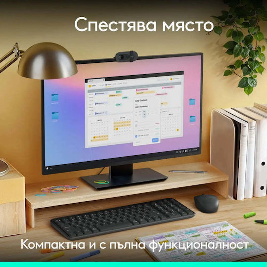 Logitech MK250 Compact Wireless Bluetooth Keyboard & Mouse Set Cyrillic