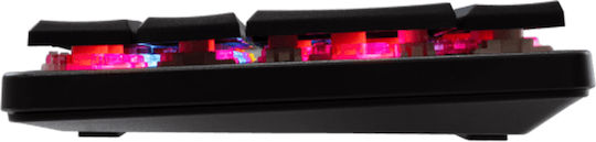 White Shark GK-006111 Nagamaki Gaming Mechanische Tastatur 60% mit Benutzerdefiniertes Rot Schaltern und RGB-Beleuchtung (Englisch US) Rot