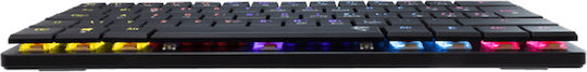 White Shark GK-006111 Nagamaki Gaming Mechanische Tastatur 60% mit Benutzerdefiniertes Rot Schaltern und RGB-Beleuchtung (Englisch US) Rot