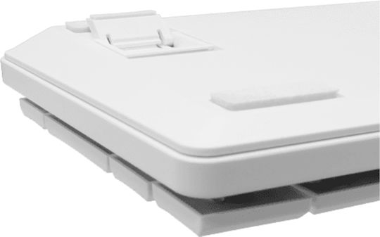 White Shark GK-006211 Nagamaki Gaming Mechanical Keyboard 60% with Custom Red switches and RGB lighting (English US) White