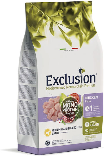 Exclusion 12kg Dry Food for Medium & Large Breed Dogs Diet with Chicken