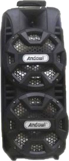 Andowl Karaoke Speaker With Wired Microphone And Lighting Effects Q-T53 Q-T53 Black