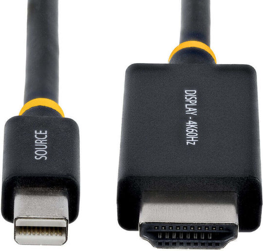 StarTech Cable mini DisplayPort male - HDMI male 1m Μαύρο (1M-MDP-HDMI2-4K60)