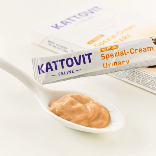Kattovit Urinary Cream Cat Treats with Chicken for Adult Cats 15gr