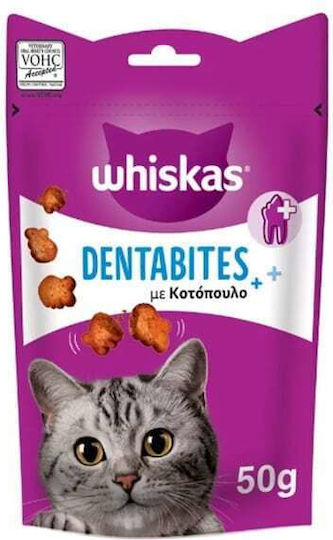 Whiskas Dentabites Cat Treats With Chicken For Adult Cats 1 Pc 50gr