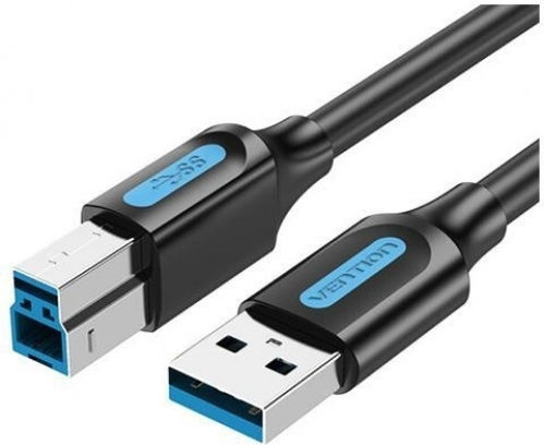 Vention USB 2.0 Cable USB-A Male - USB-B Male Black 10m COQBL