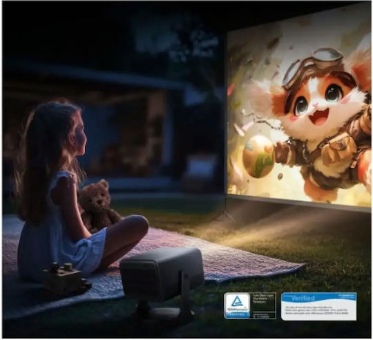 Hisense C2 Pro Мини 3D Проектор DLP 4K Ultra HD Лазерен с Wi-Fi и вградени високоговорители Черен