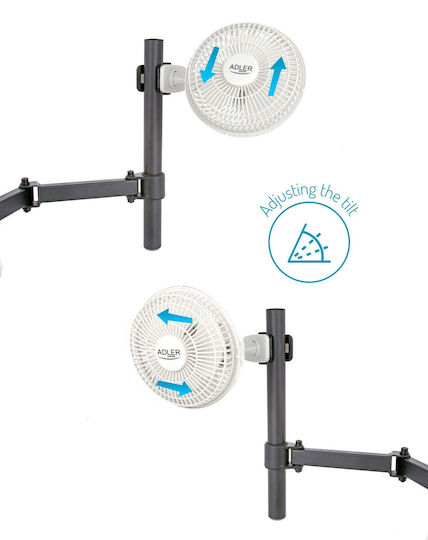 Adler Ανεμιστηράκι 30W Λευκό 40031-00