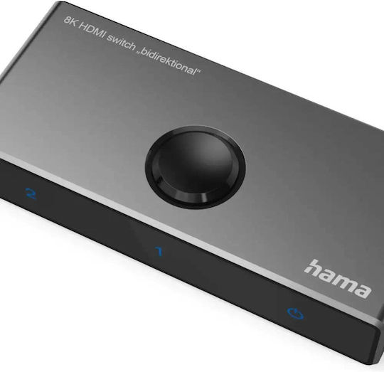 Hama 2053248k-hdmi Switch Bidirecțional 1 Intrare 2 Ieșiri/2 Intrări 1 Ieșire