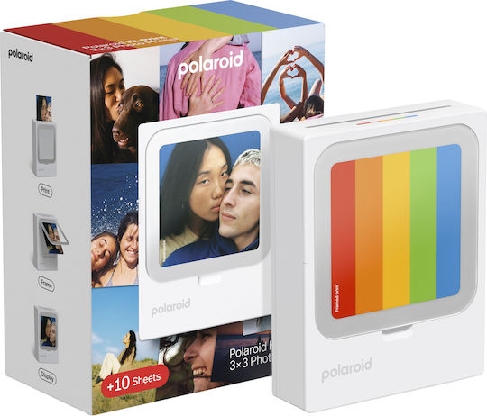 Polaroid Hi-Print 3x3 + 10 sheets Θερμικός Εκτυπωτής για Φωτογραφίες με Bluetooth 136084